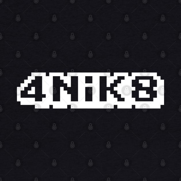 4NIK8 (8bit - White) by FunShirts